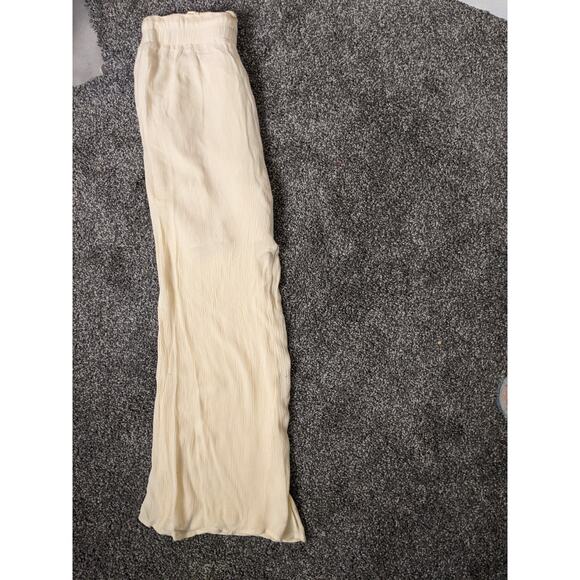 #15 womans kendal and kylie Pants Cream BOHO Relaxed Drawstring Comfortable - Picture 2 of 5